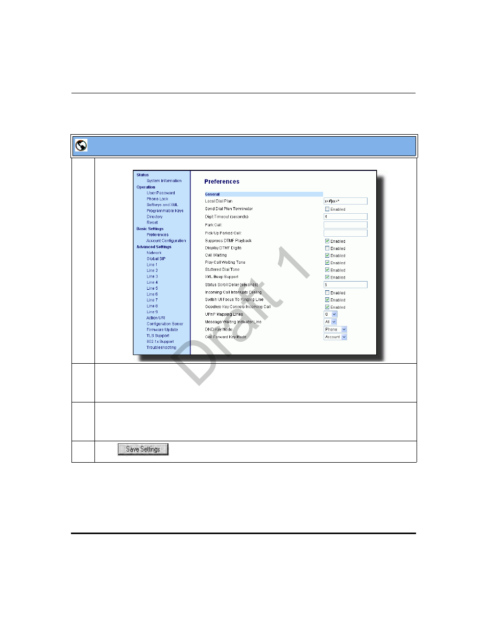 Draft 1 | Aastra Telecom 9480i Series User Manual | Page 360 / 1184