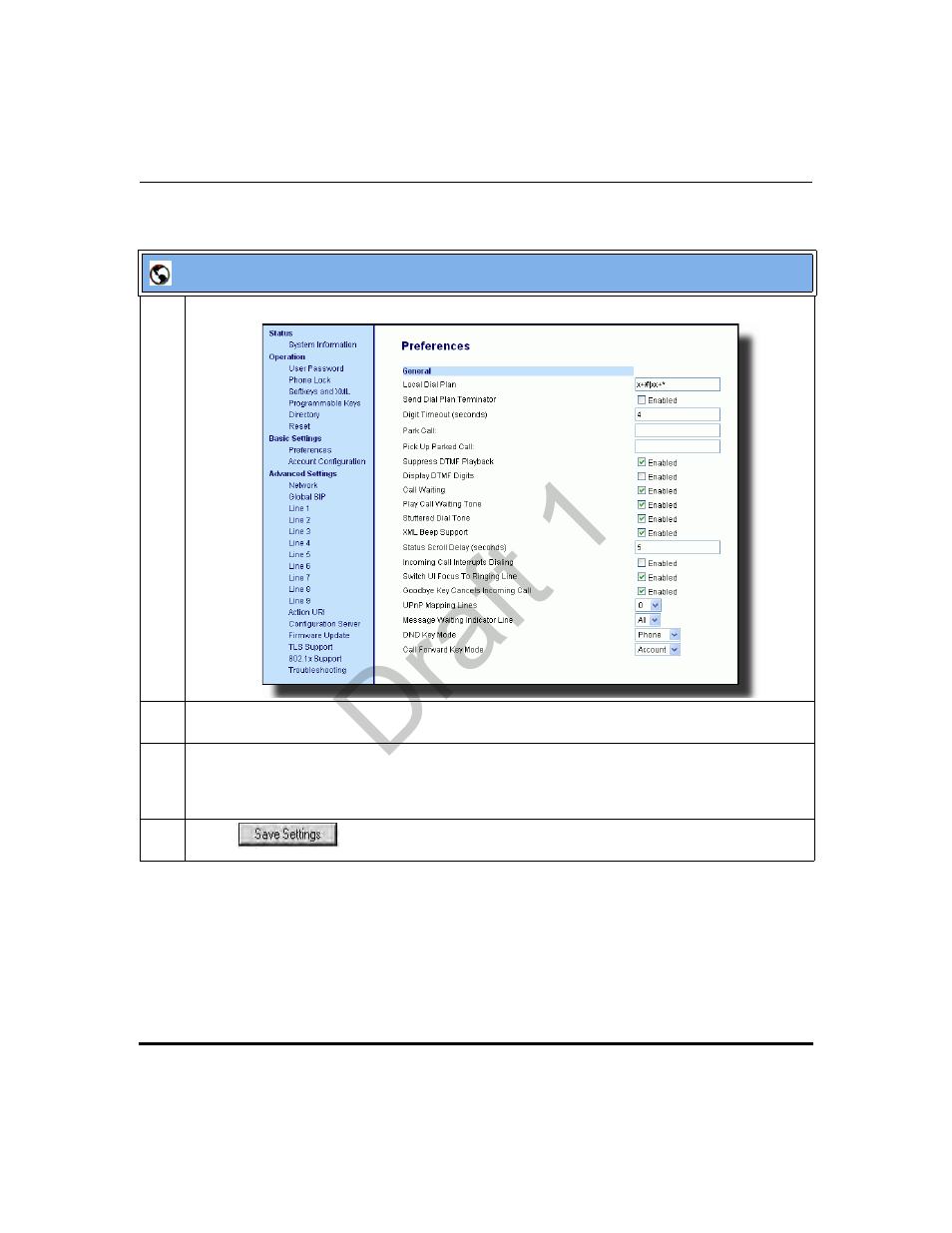 Draft 1 | Aastra Telecom 9480i Series User Manual | Page 367 / 1184