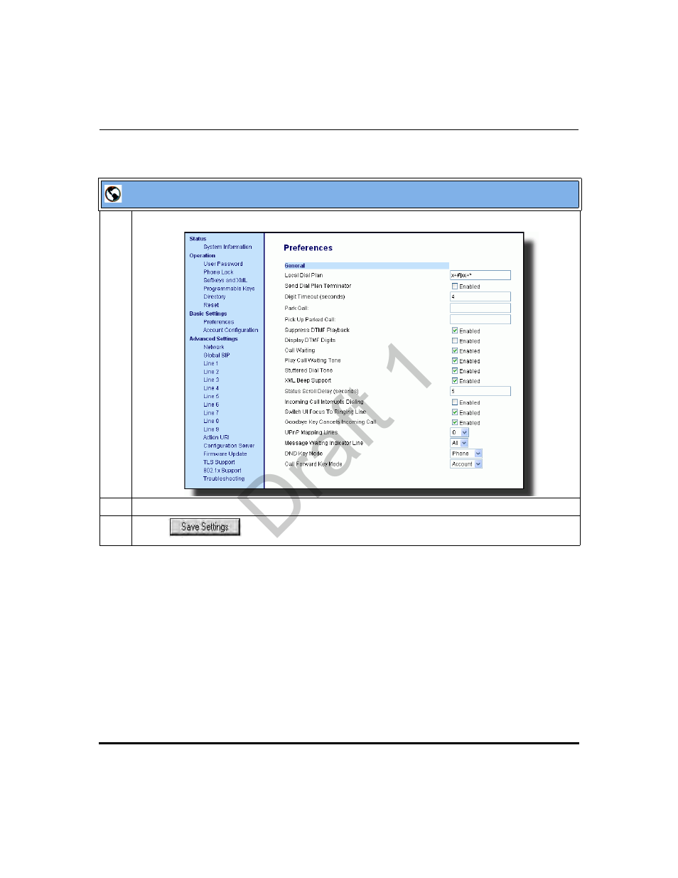 Draft 1 | Aastra Telecom 9480i Series User Manual | Page 371 / 1184