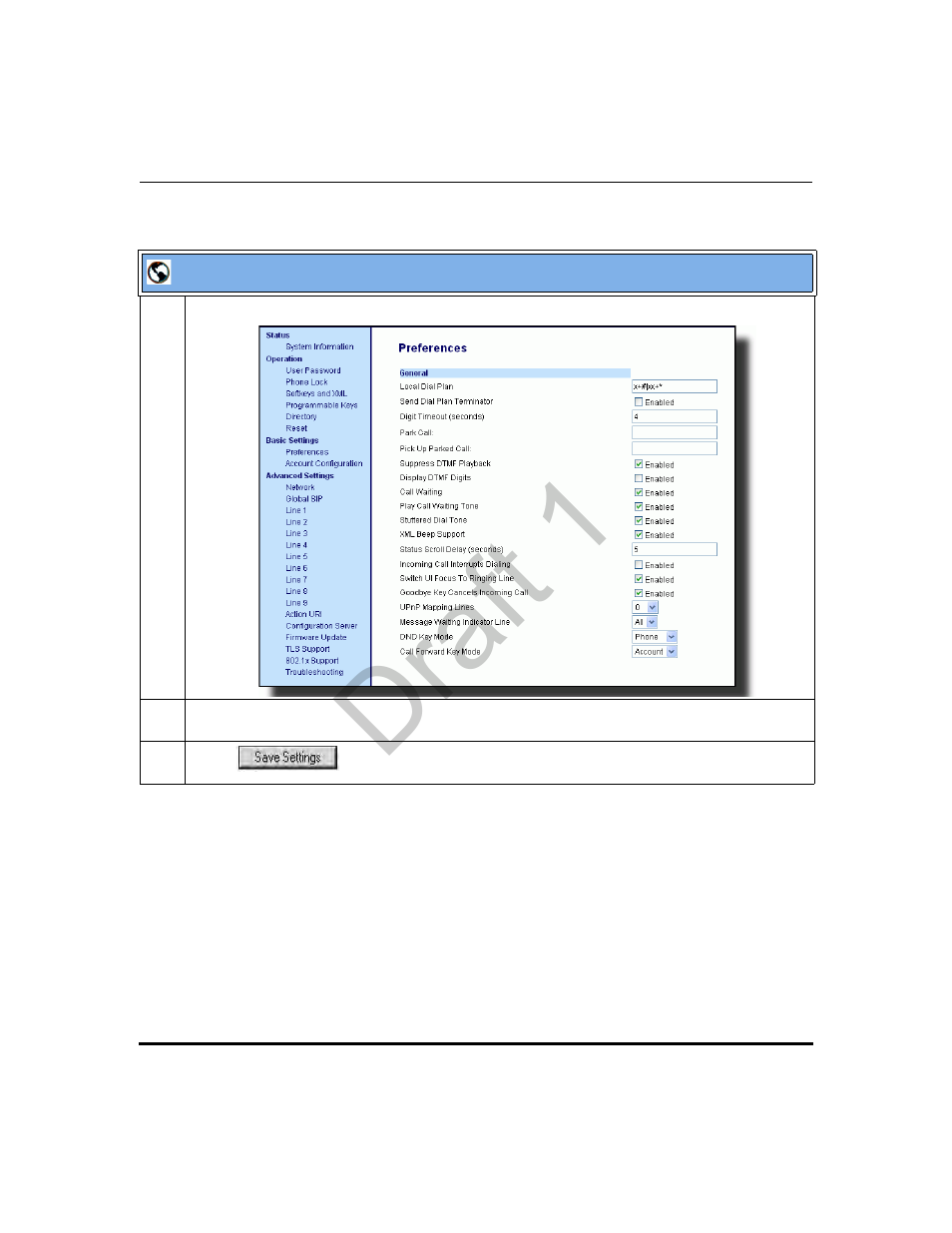 Draft 1 | Aastra Telecom 9480i Series User Manual | Page 373 / 1184