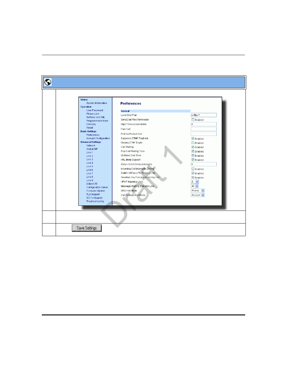 Draft 1 | Aastra Telecom 9480i Series User Manual | Page 384 / 1184