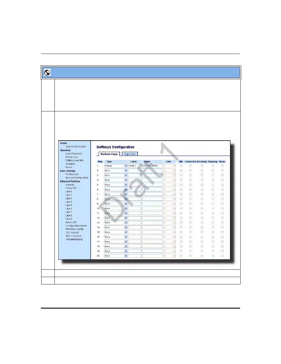 Draft 1 | Aastra Telecom 9480i Series User Manual | Page 408 / 1184