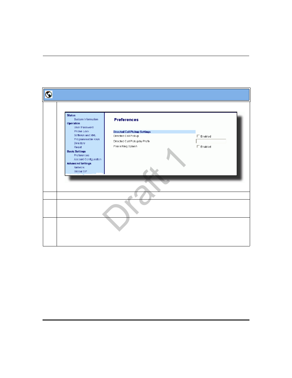 Draft 1 | Aastra Telecom 9480i Series User Manual | Page 432 / 1184