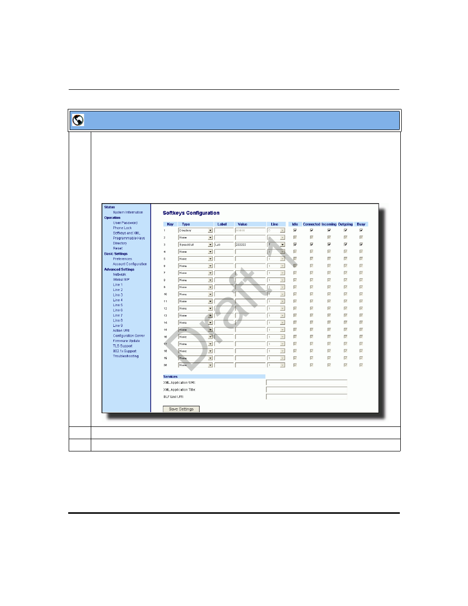 Draft 1 | Aastra Telecom 9480i Series User Manual | Page 433 / 1184