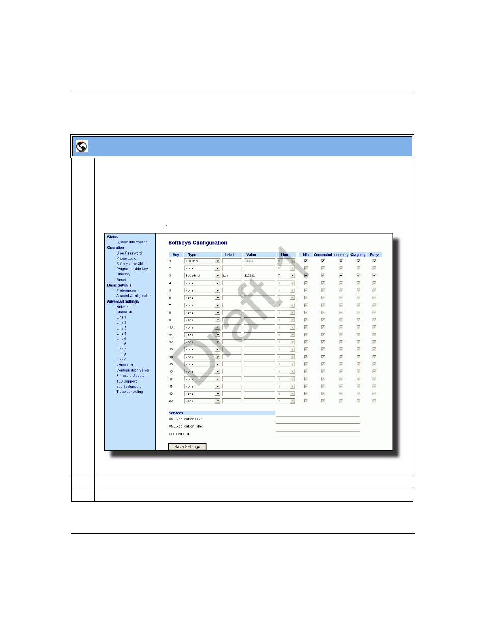 Draft 1 | Aastra Telecom 9480i Series User Manual | Page 503 / 1184