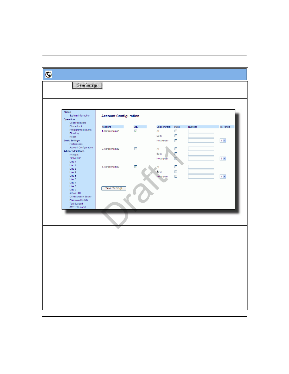 Draft 1 | Aastra Telecom 9480i Series User Manual | Page 513 / 1184