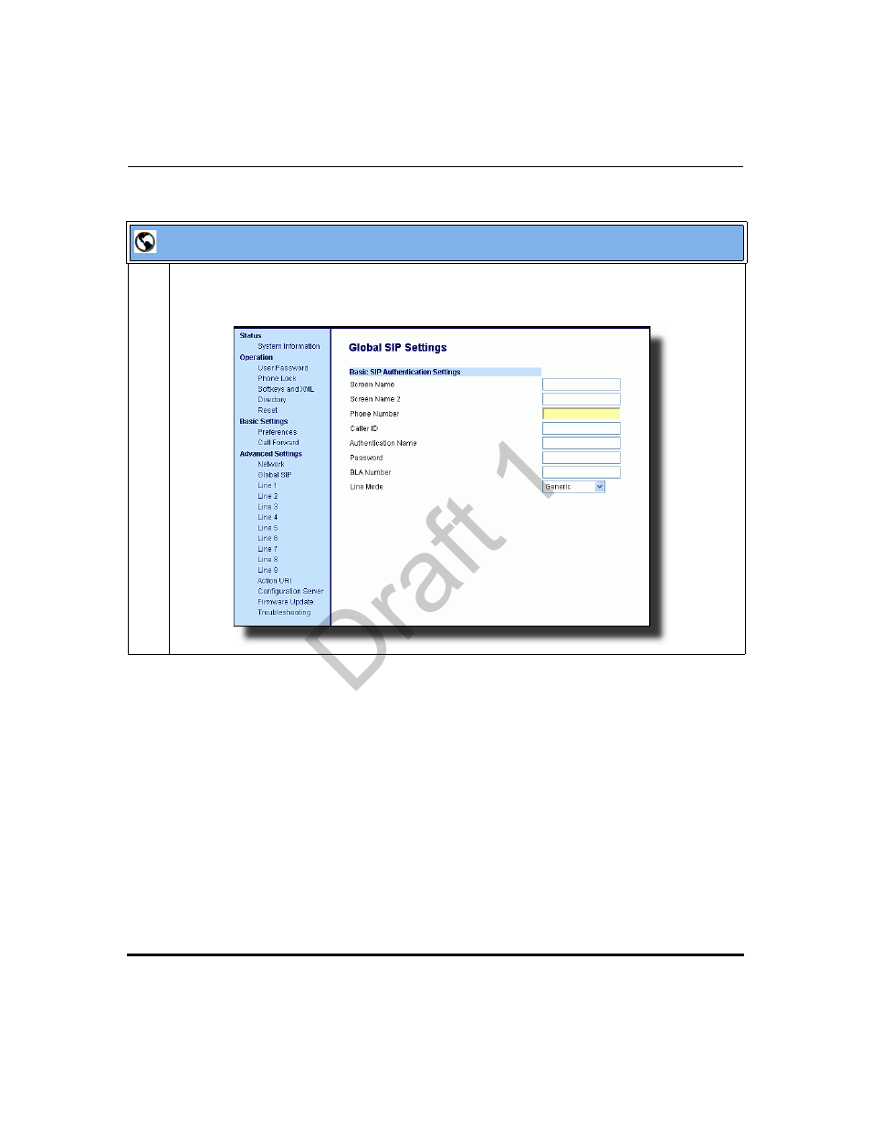 Draft 1 | Aastra Telecom 9480i Series User Manual | Page 524 / 1184