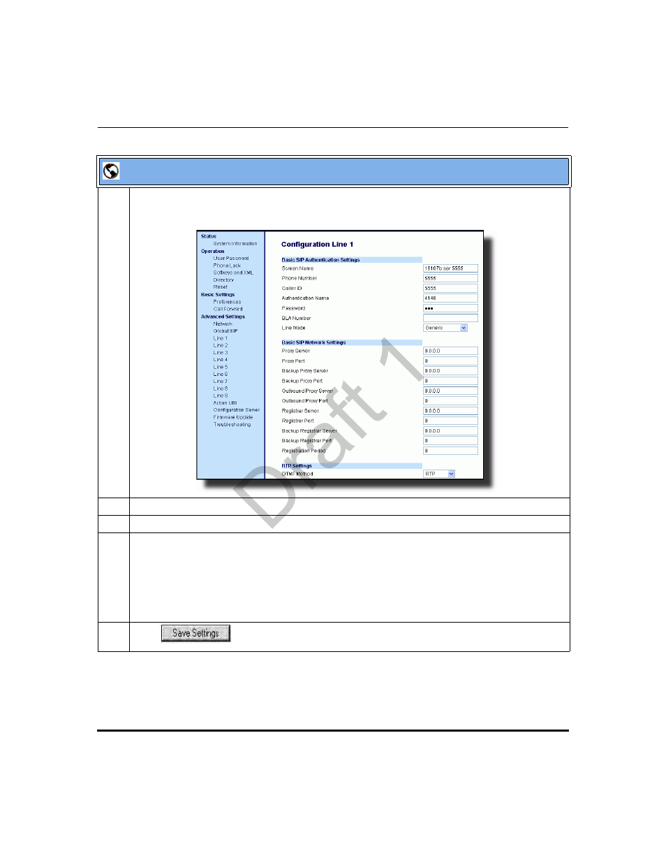 Draft 1 | Aastra Telecom 9480i Series User Manual | Page 525 / 1184