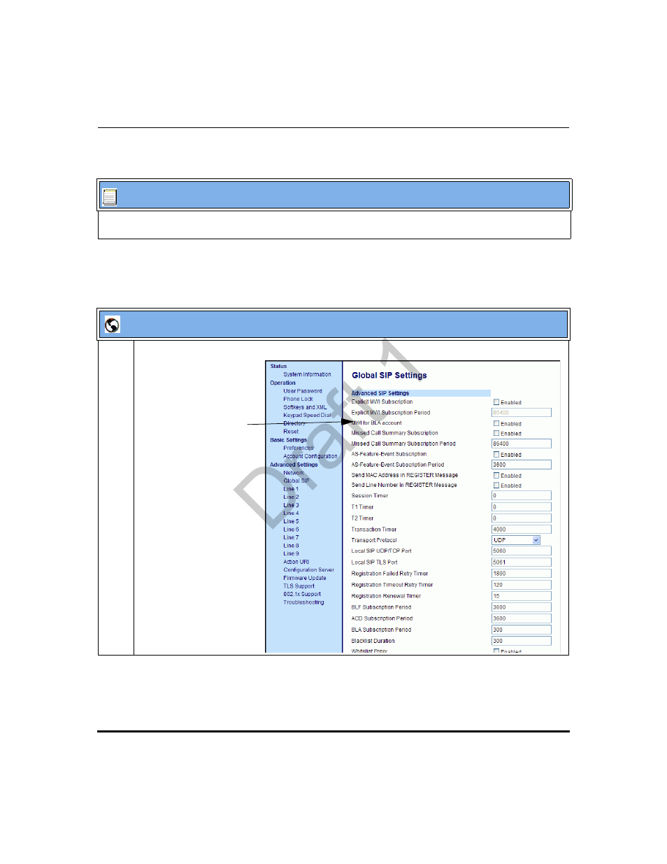 Draft 1 | Aastra Telecom 9480i Series User Manual | Page 530 / 1184