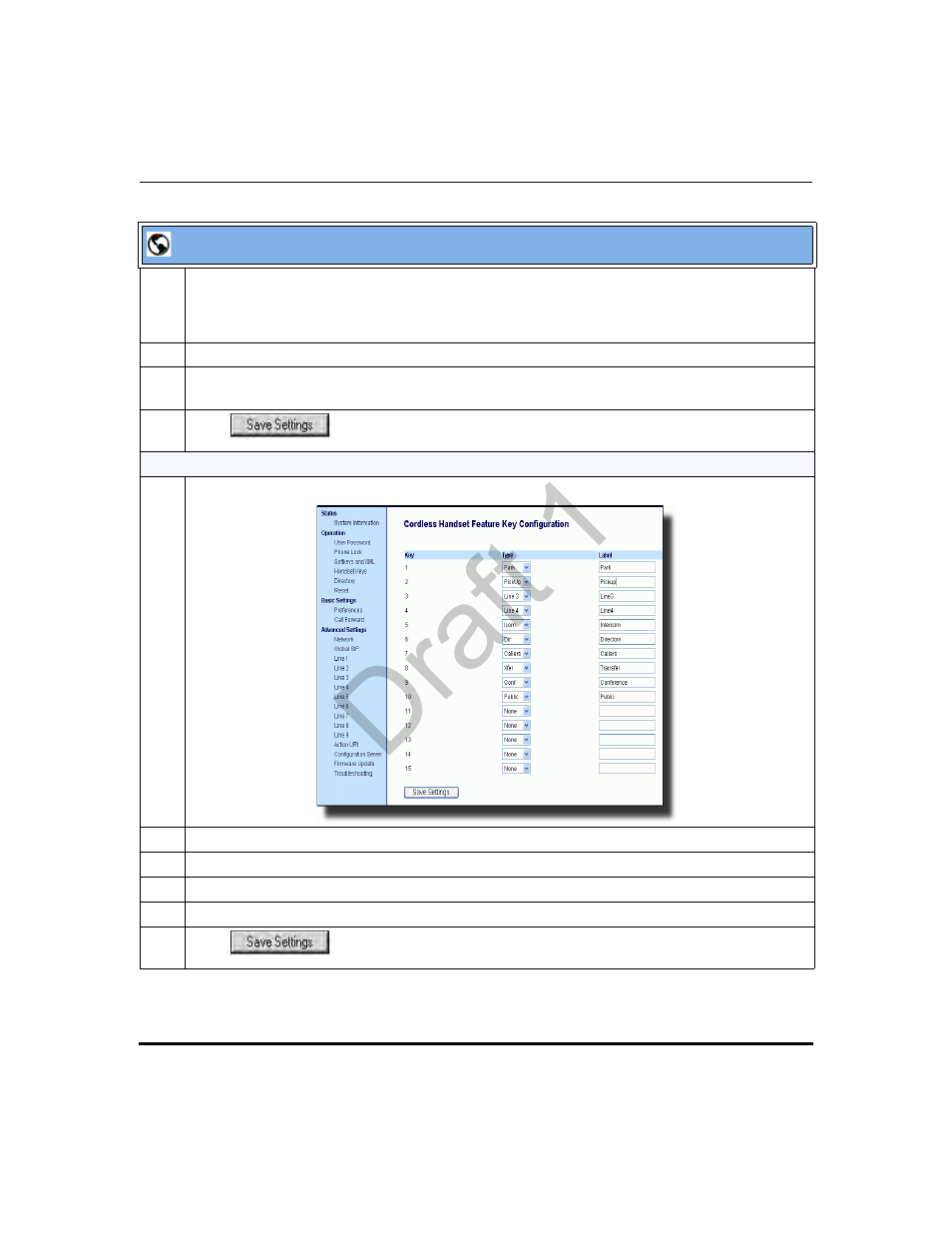 Draft 1 | Aastra Telecom 9480i Series User Manual | Page 538 / 1184