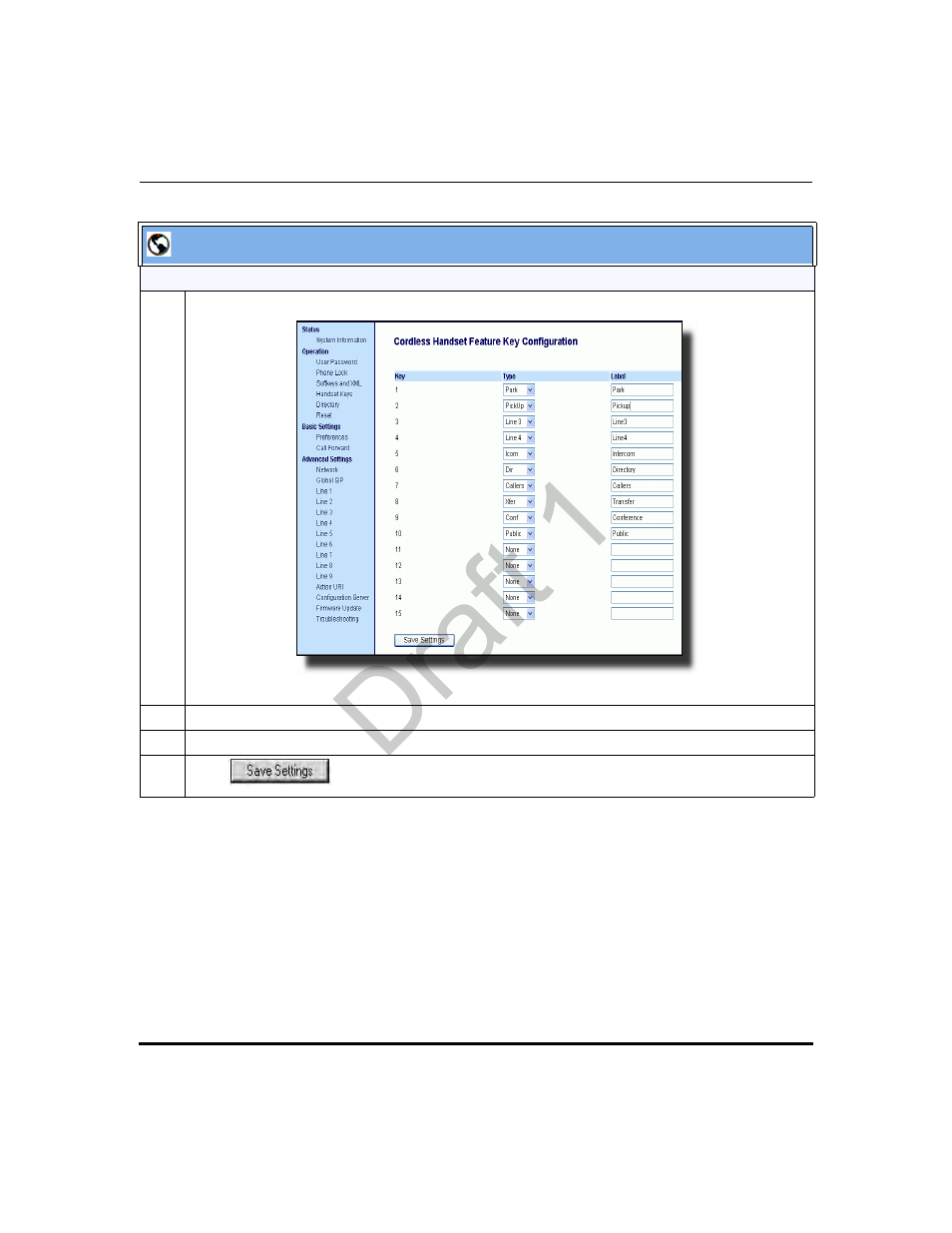 Draft 1 | Aastra Telecom 9480i Series User Manual | Page 545 / 1184