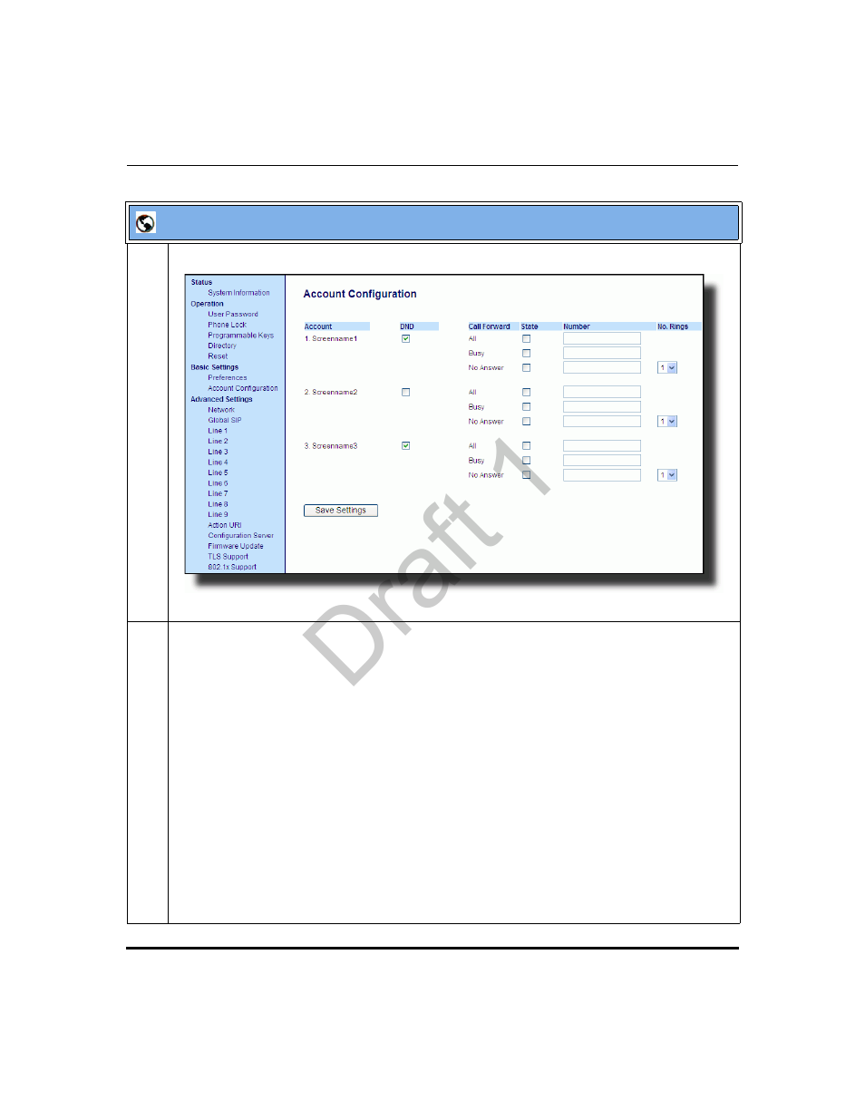 Draft 1 | Aastra Telecom 9480i Series User Manual | Page 553 / 1184