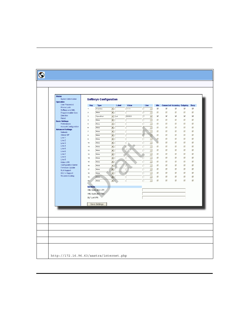 Draft 1 | Aastra Telecom 9480i Series User Manual | Page 617 / 1184