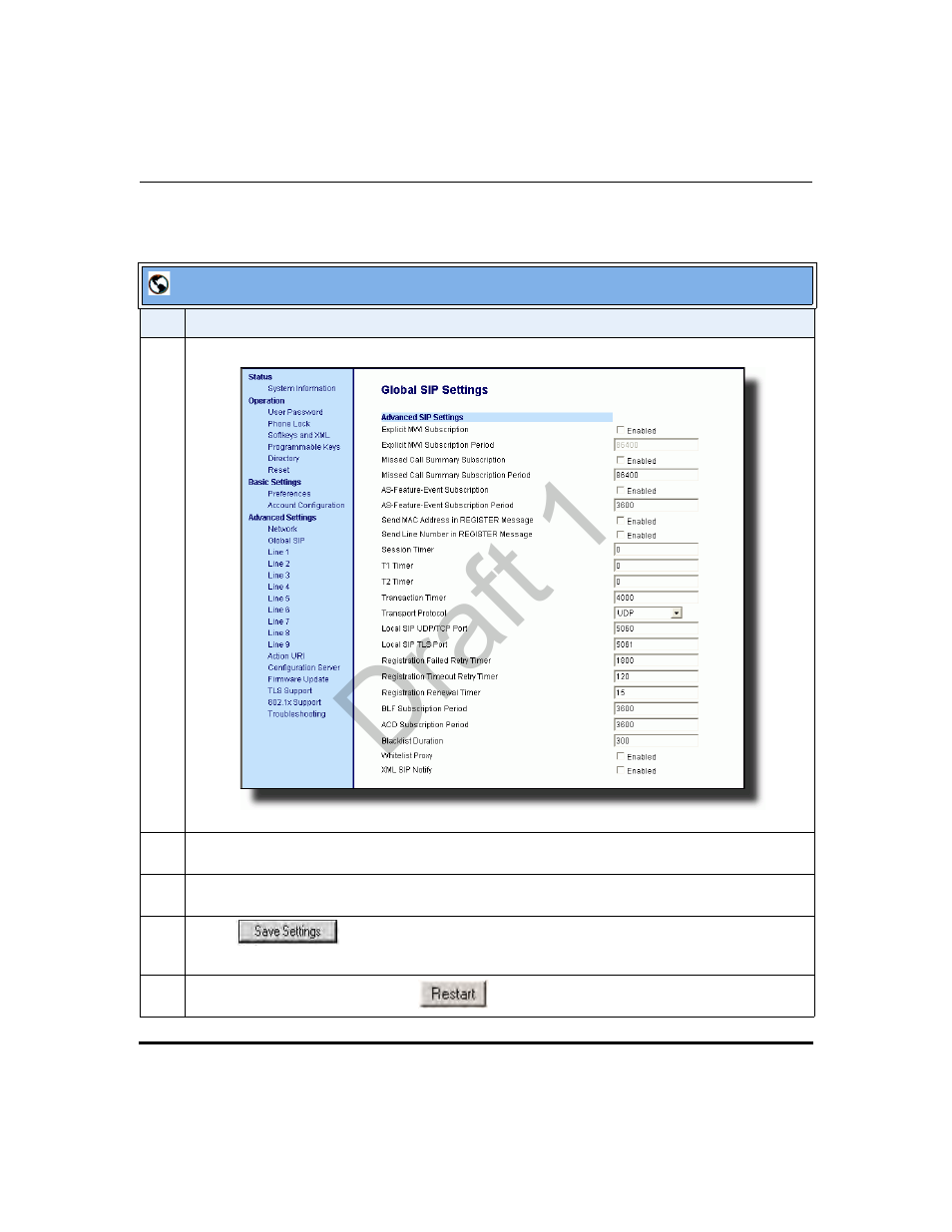 Draft 1 | Aastra Telecom 9480i Series User Manual | Page 676 / 1184