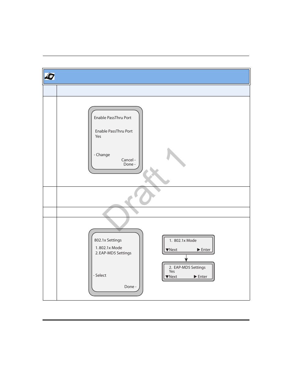 Draft 1 | Aastra Telecom 9480i Series User Manual | Page 706 / 1184