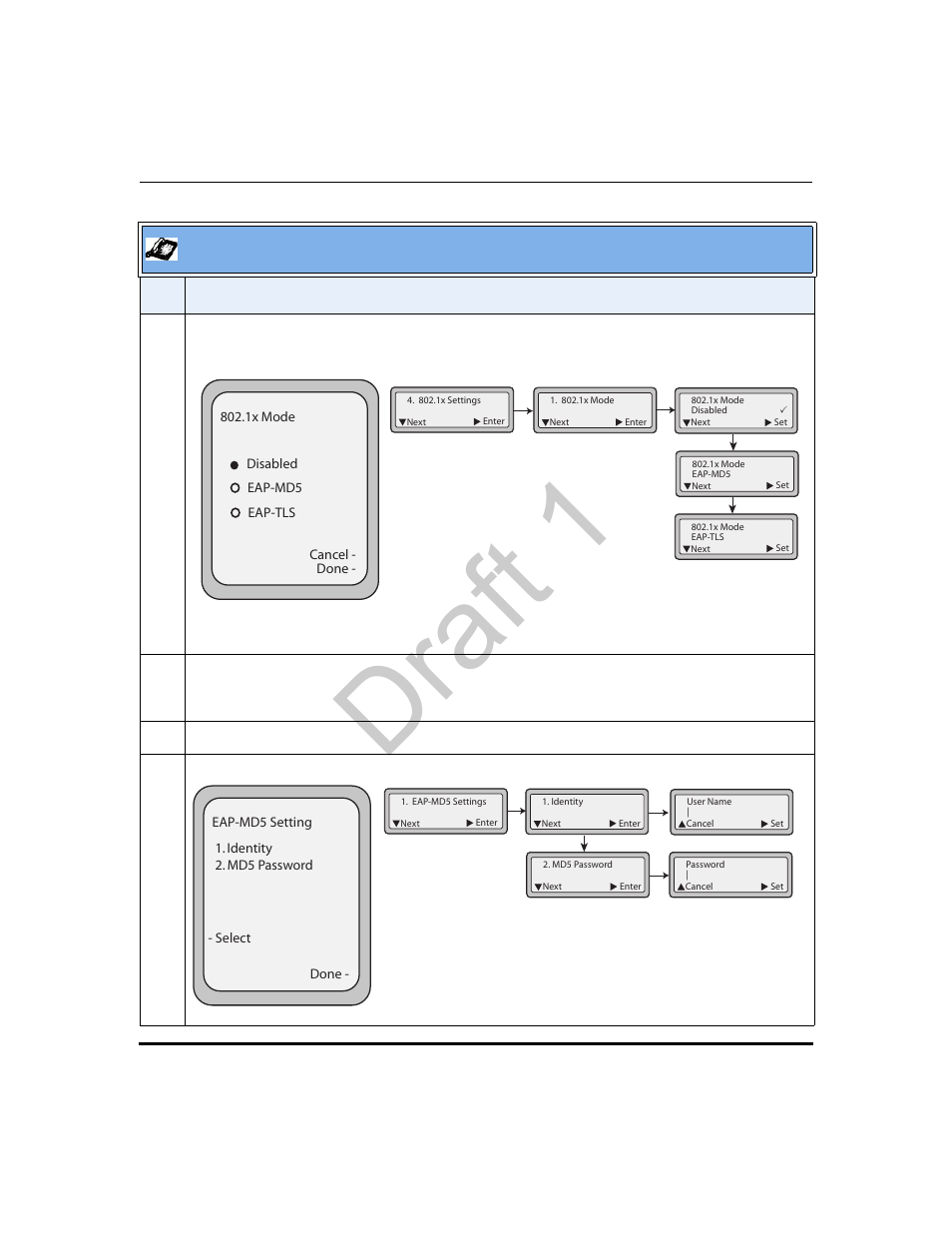 Draft 1, Aastra ip phone ui | Aastra Telecom 9480i Series User Manual | Page 707 / 1184