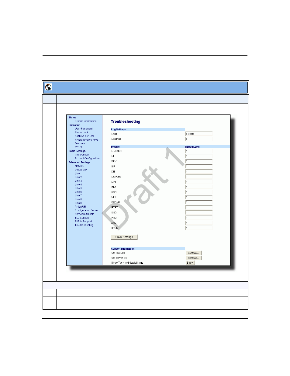 Draft 1 | Aastra Telecom 9480i Series User Manual | Page 755 / 1184