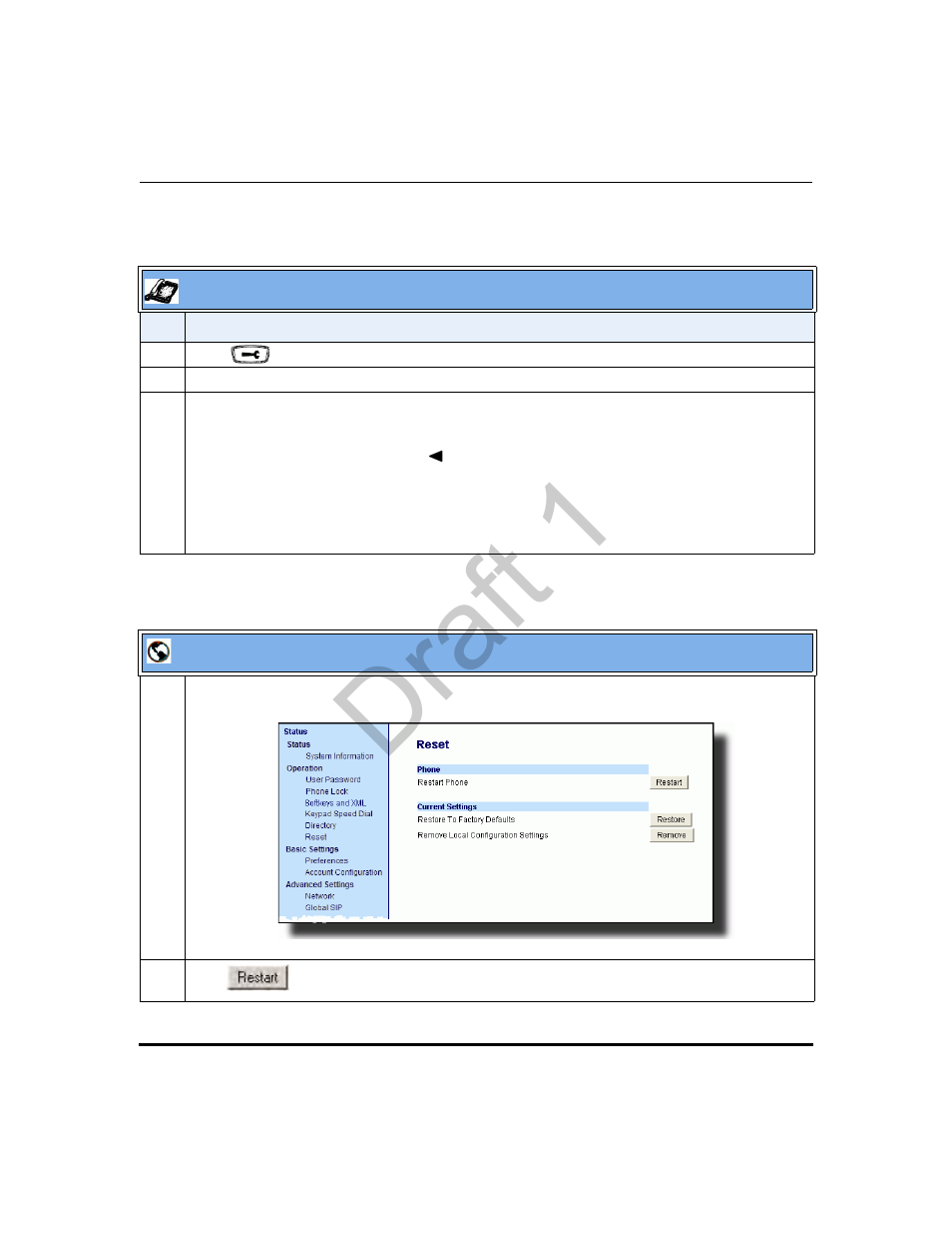 How do i restart the ip phone, How do i restart the ip phone? -22, Draft 1 | Aastra Telecom 9480i Series User Manual | Page 768 / 1184