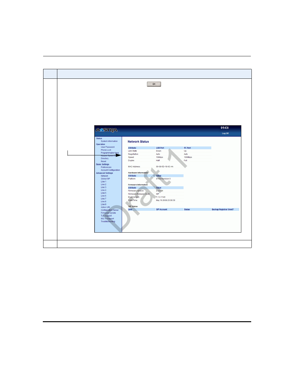 Draft 1 | Aastra Telecom 9480i Series User Manual | Page 81 / 1184