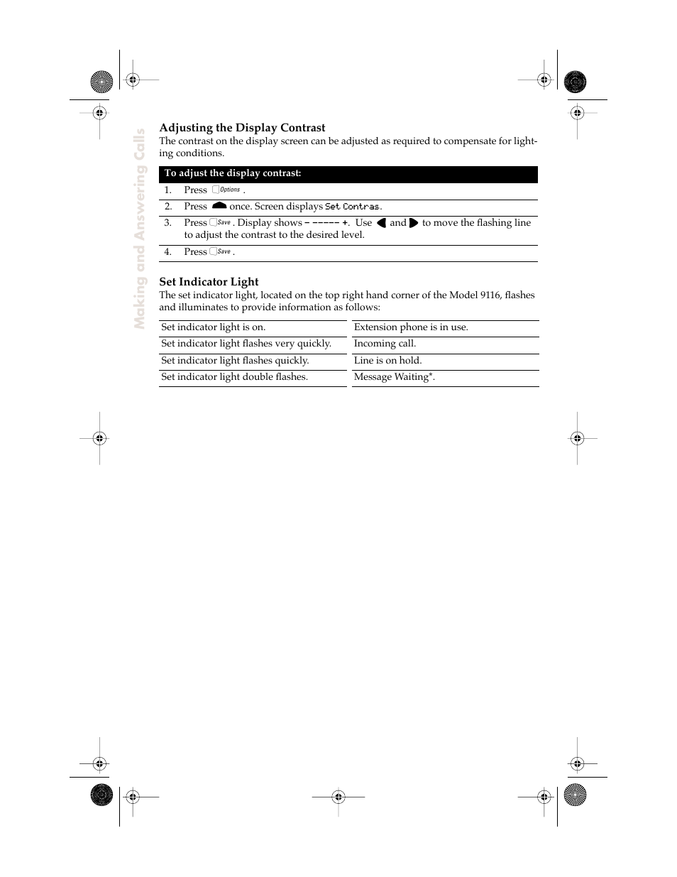 Making and answering calls | Aastra Telecom 9116 User Manual | Page 12 / 26