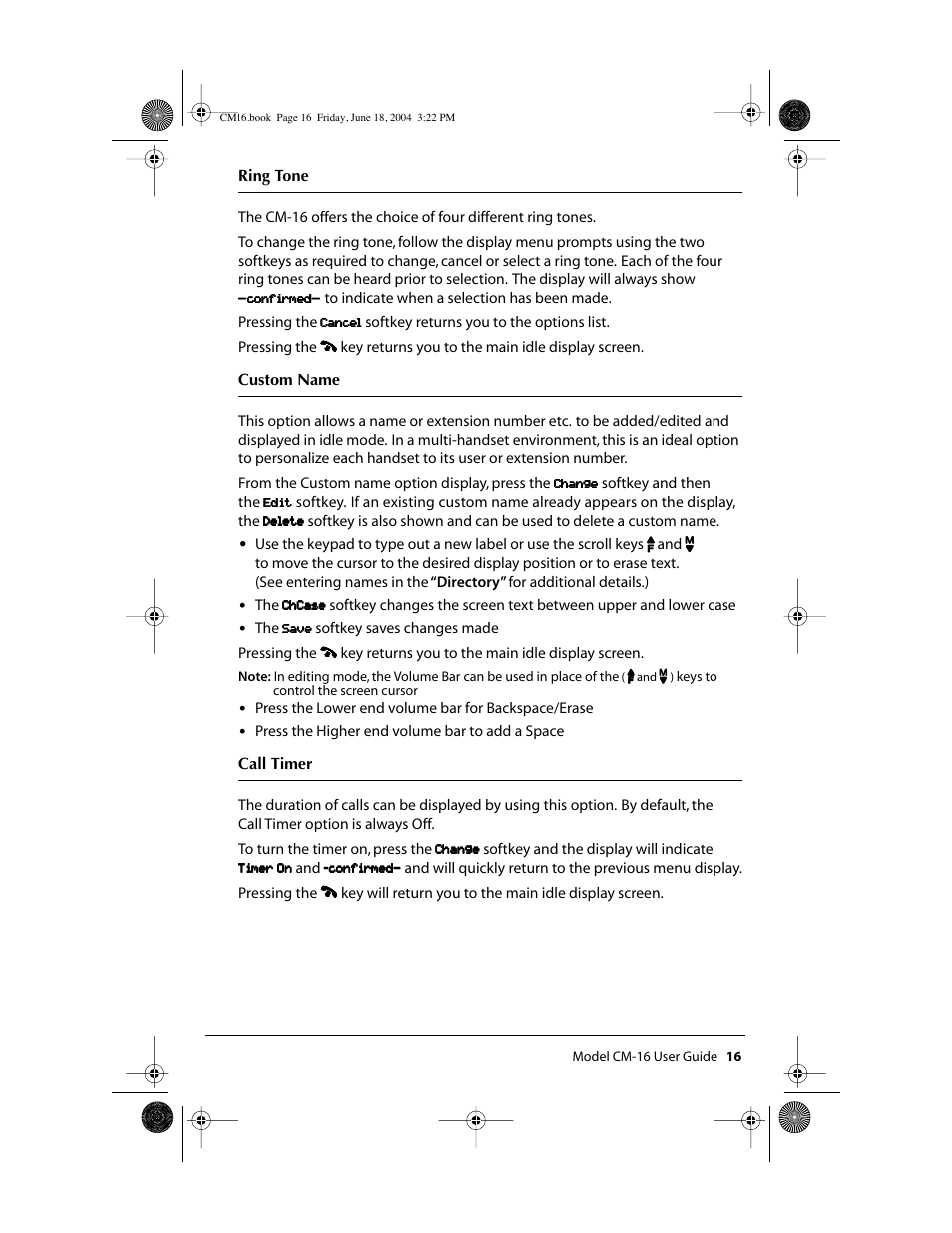 Aastra Telecom CM-16 User Manual | Page 17 / 28