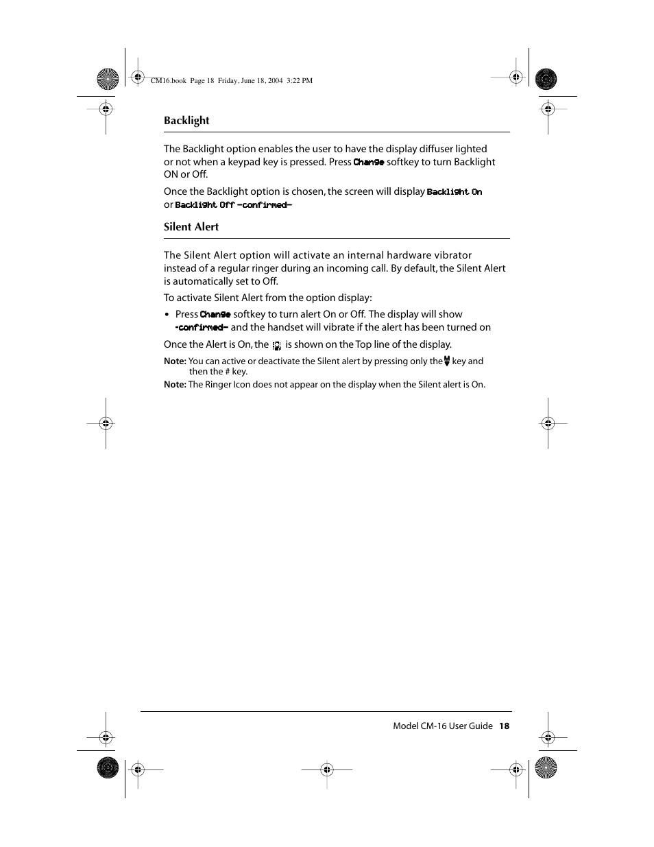 Aastra Telecom CM-16 User Manual | Page 19 / 28