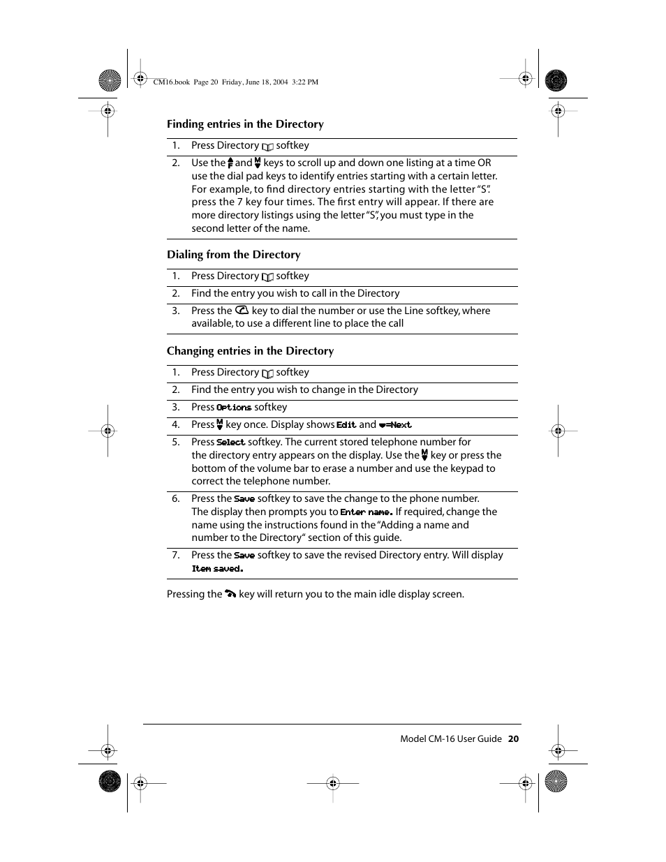 Aastra Telecom CM-16 User Manual | Page 21 / 28