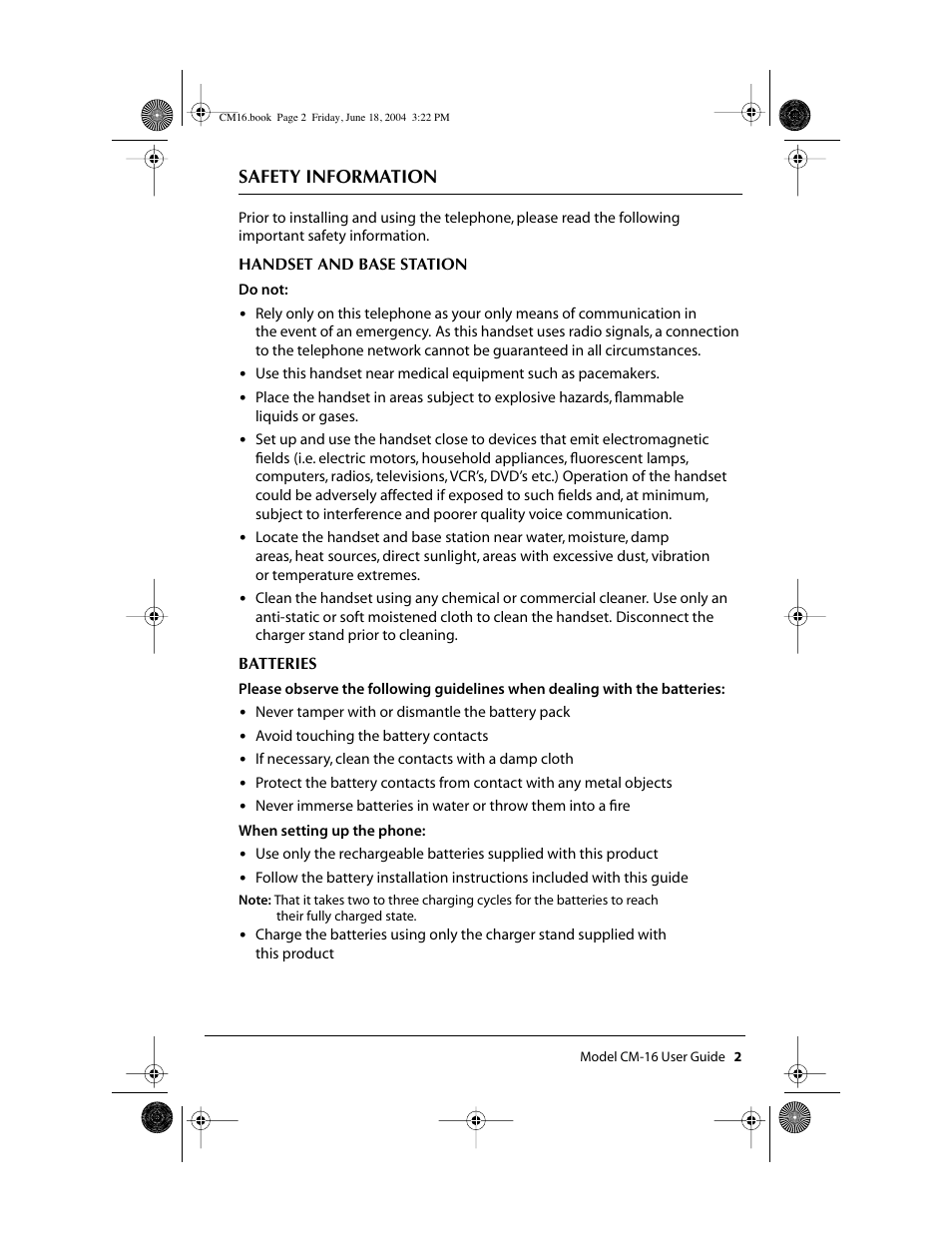 Aastra Telecom CM-16 User Manual | Page 3 / 28