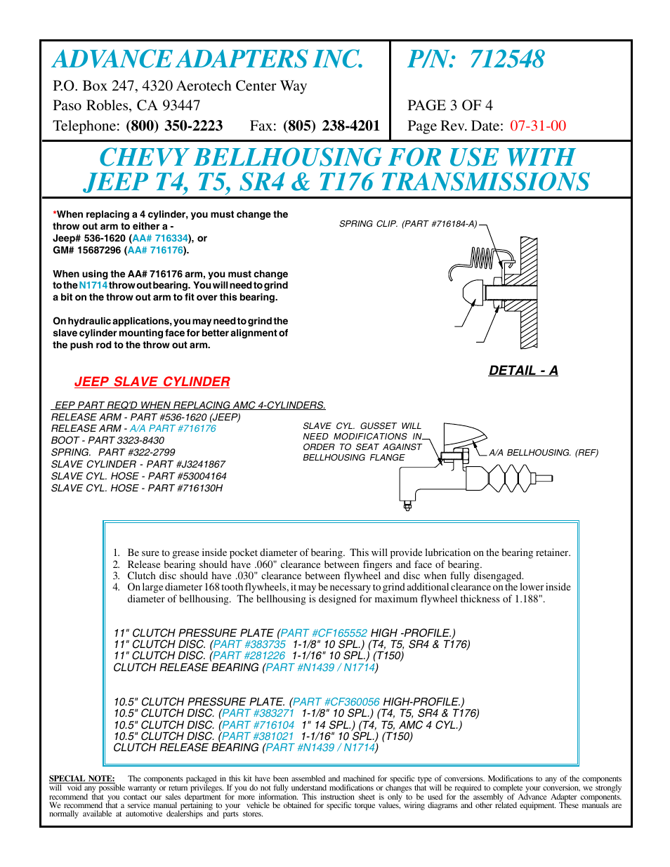 Advance Adapters 712548 User Manual | Page 3 / 4
