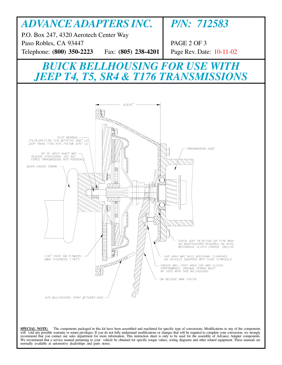 Advance Adapters 712583 User Manual | Page 2 / 3