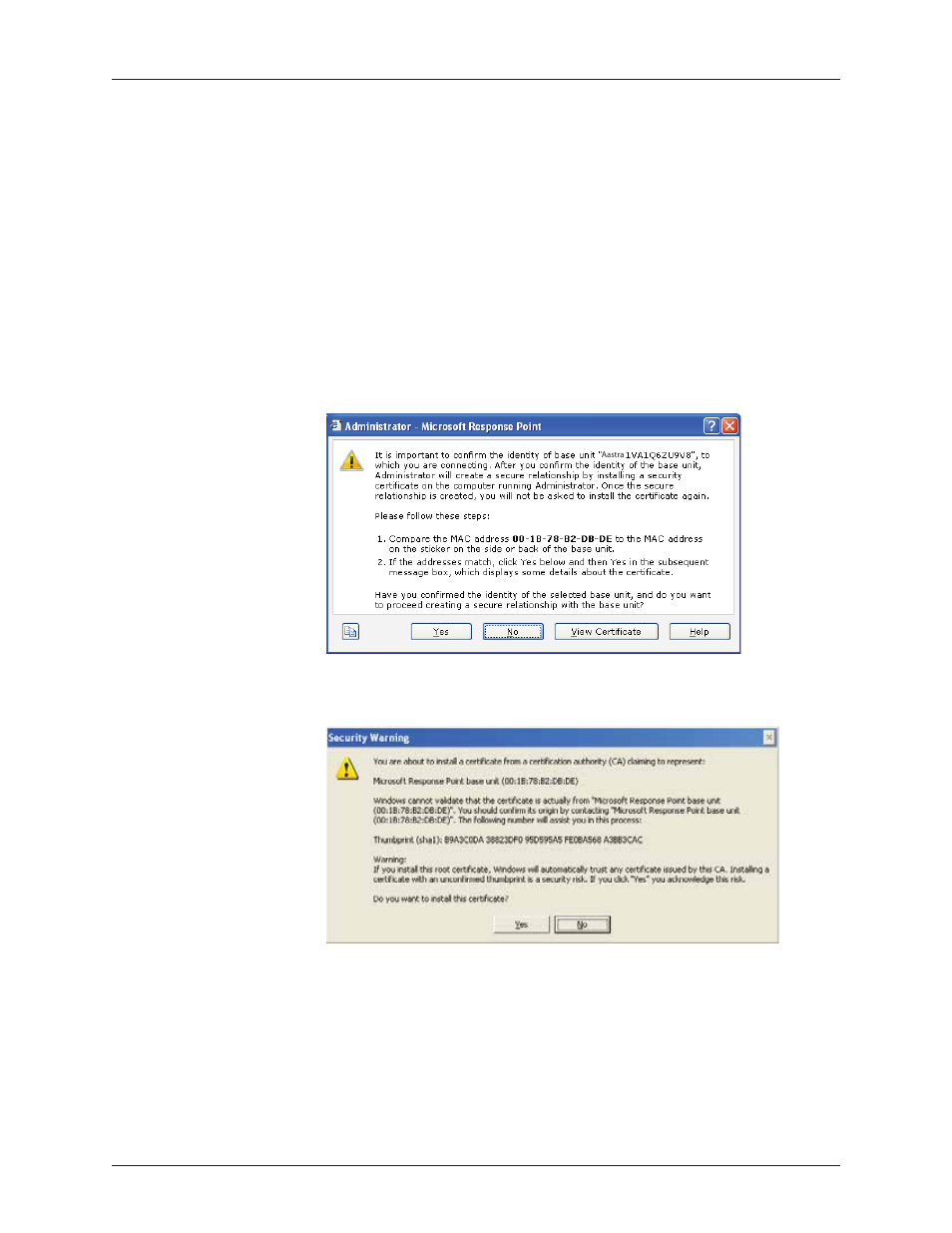 Starting administrator, Response point administrator | Aastra Telecom 6753i R User Manual | Page 15 / 80