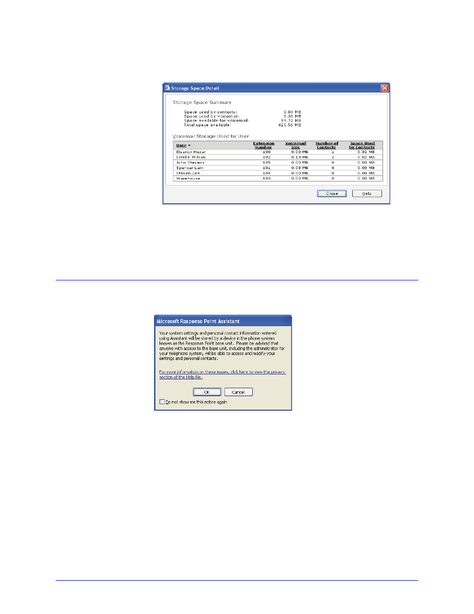 Viewing storage space, Base unit storage faqs, Advanced admi nistrator options | Aastra Telecom 6753i R User Manual | Page 51 / 80