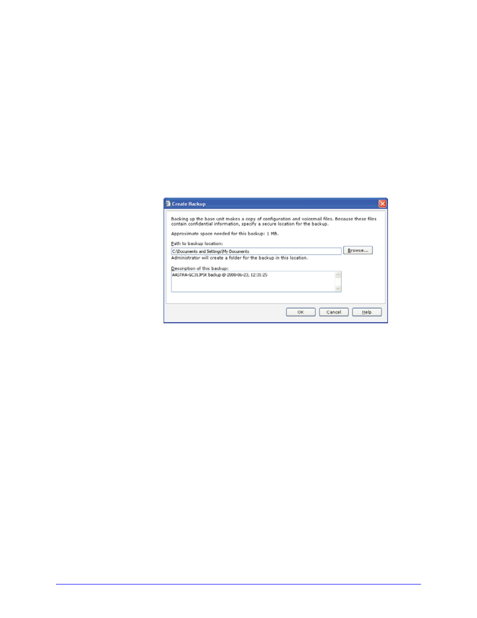 Restoring a backup, Advanced admi nistrator options | Aastra Telecom 6753i R User Manual | Page 53 / 80