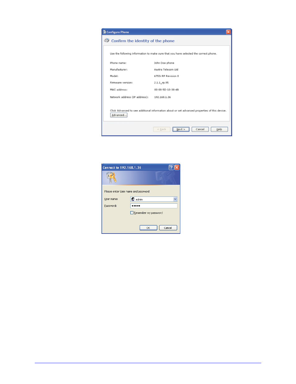 Setting options via the aastra web ui | Aastra Telecom 6753i R User Manual | Page 57 / 80
