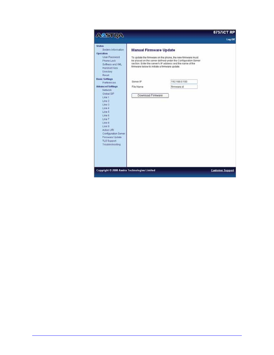 Upgrading the aastralink rp solution | Aastra Telecom 6753i R User Manual | Page 64 / 80