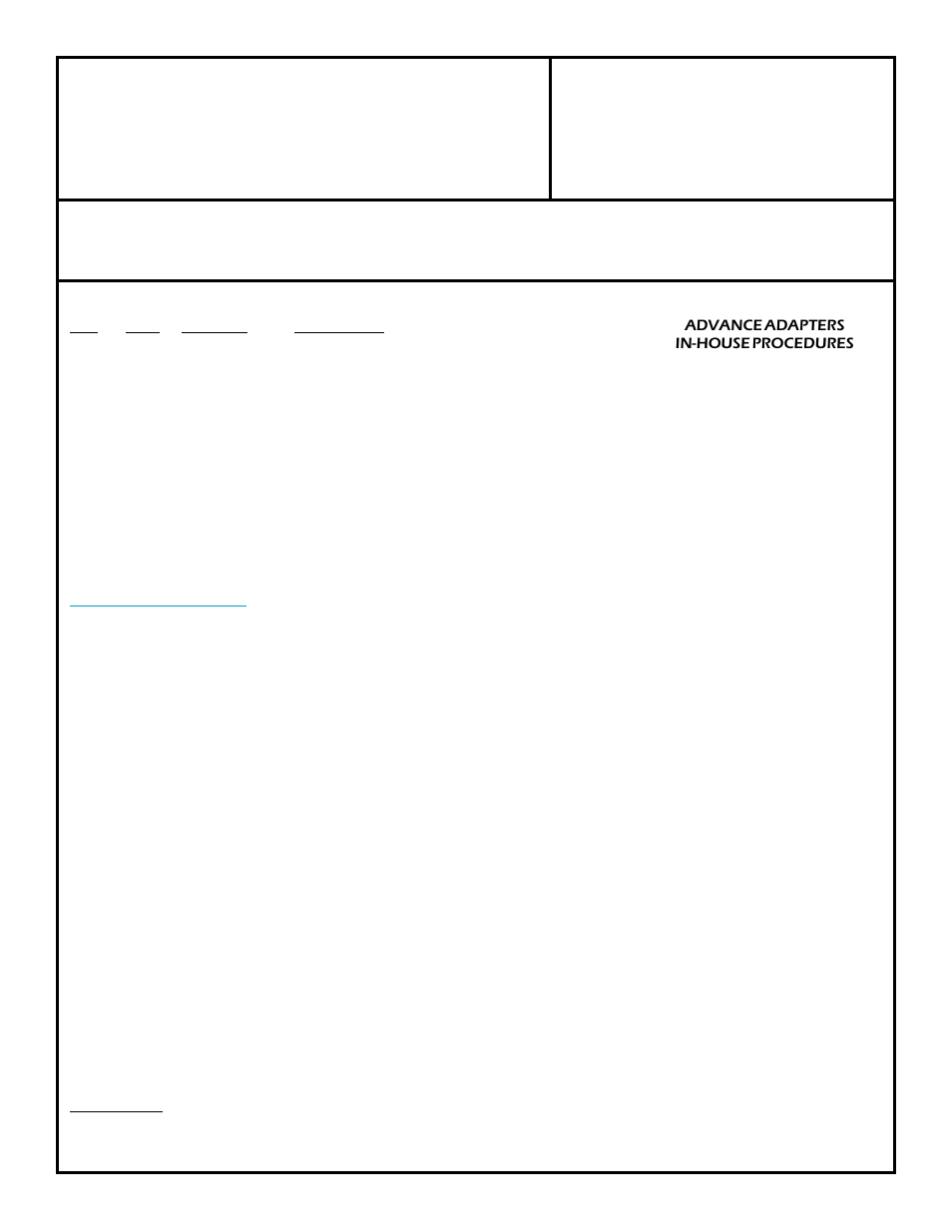 Advance Adapters 50-0216 User Manual | 2 pages