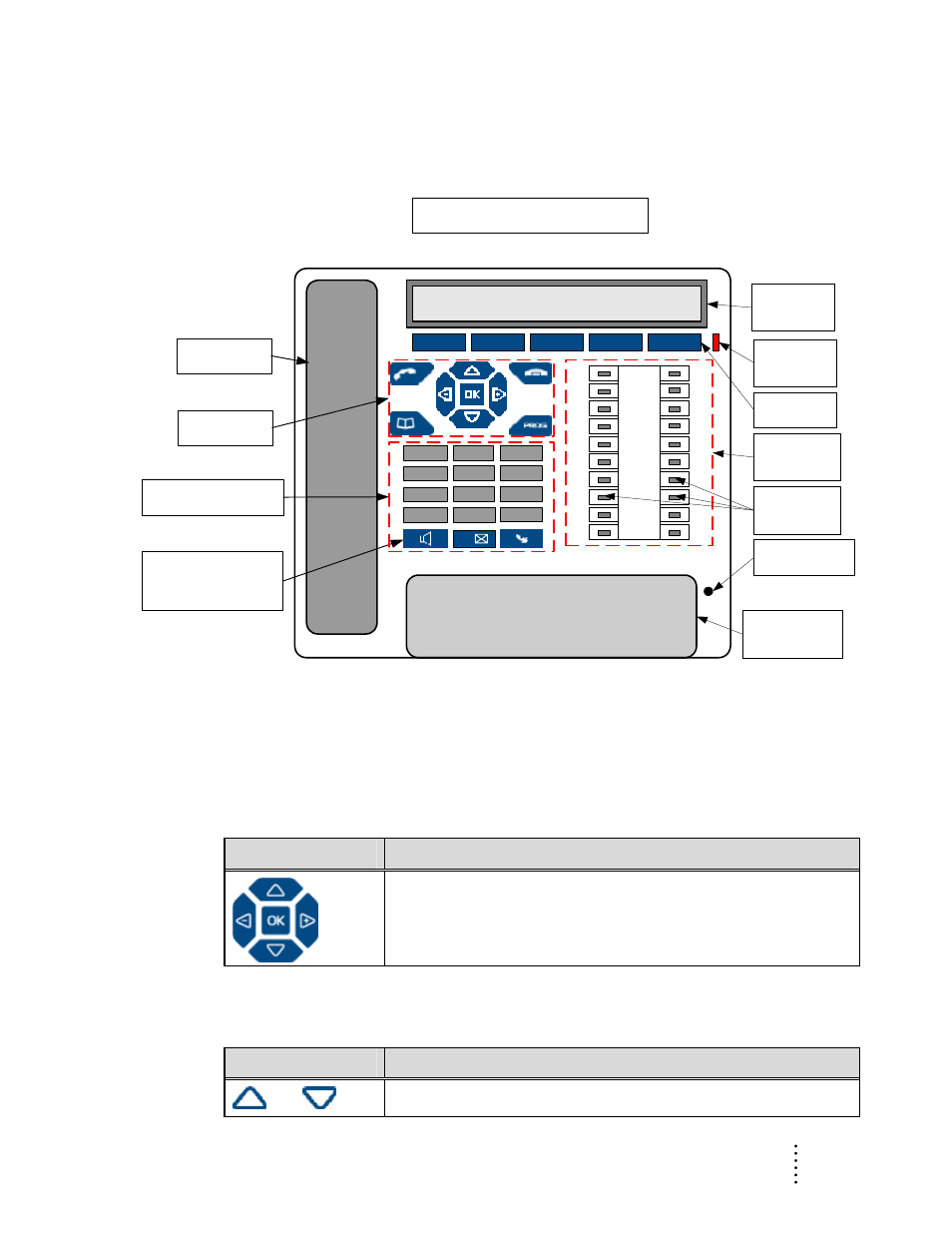 Ite-760 diagram, Key description, The navigator | Navigator keys, Ite-760 | Aastra Telecom ITE-760 User Manual | Page 19 / 111