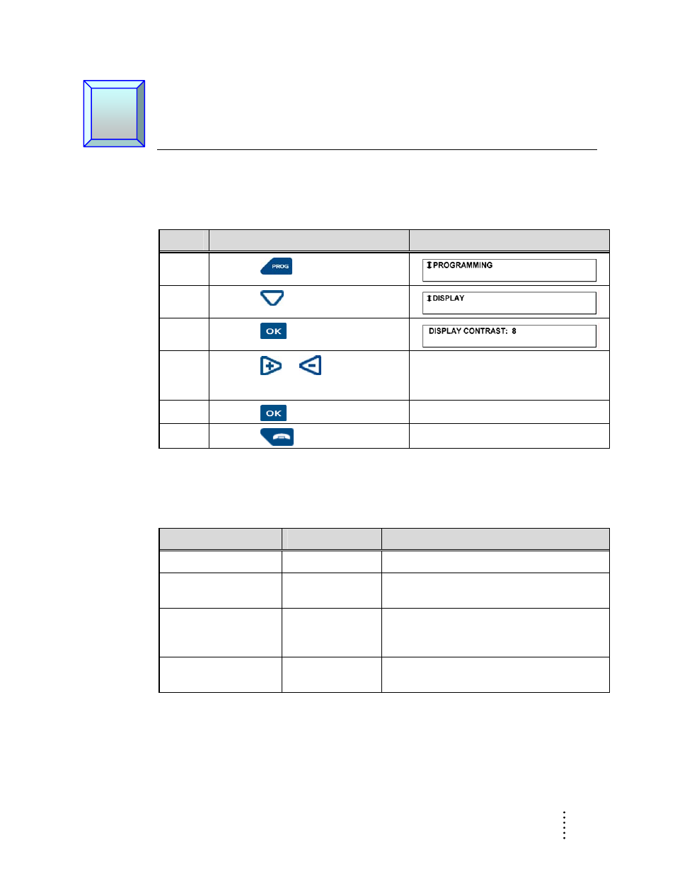 Chapter 2 phone settings, Display contrast, Ring melody and volume settings | Aastra Telecom ITE-760 User Manual | Page 27 / 111