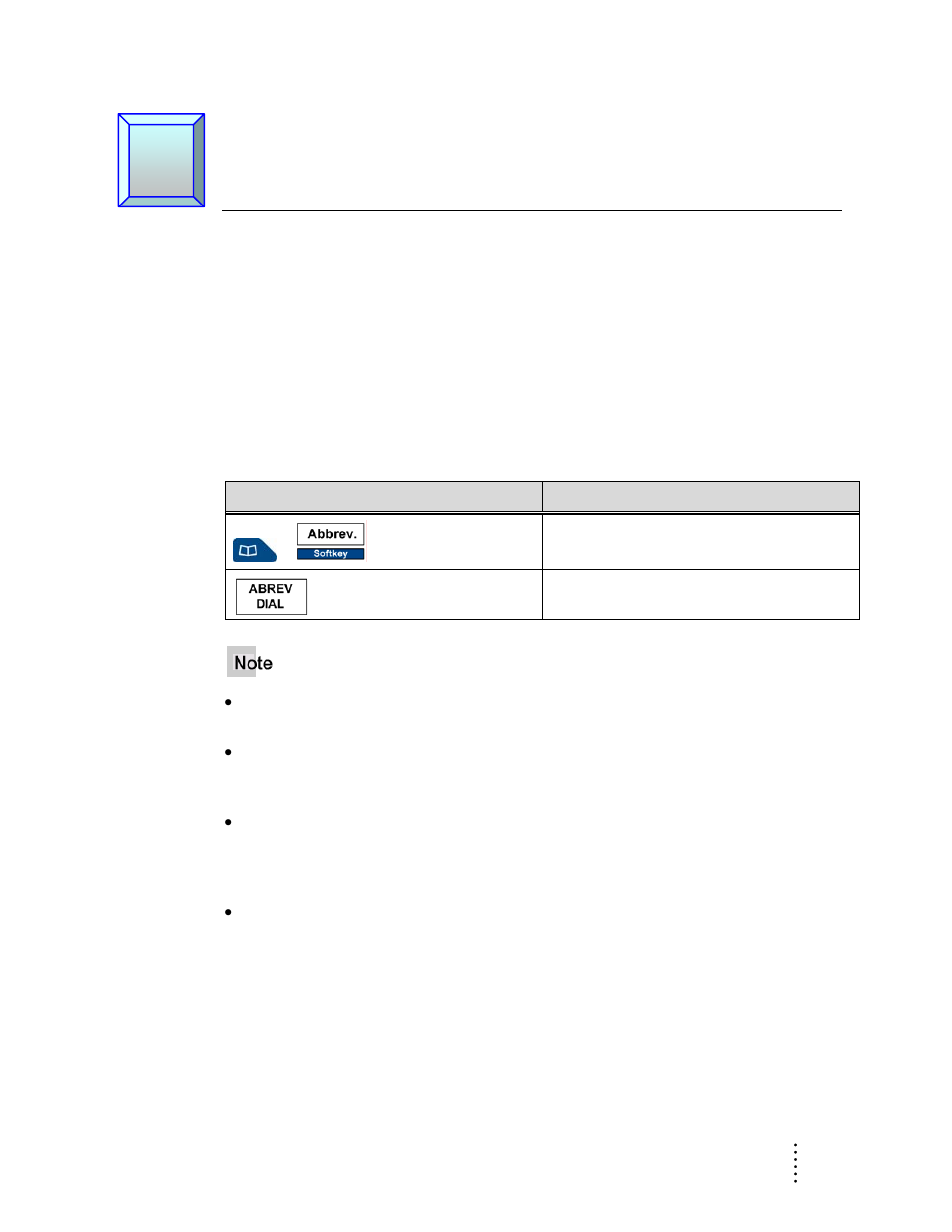 Chapter 4 features, Abbreviated dial, Abbreviated dial methods | Aastra Telecom ITE-760 User Manual | Page 35 / 111