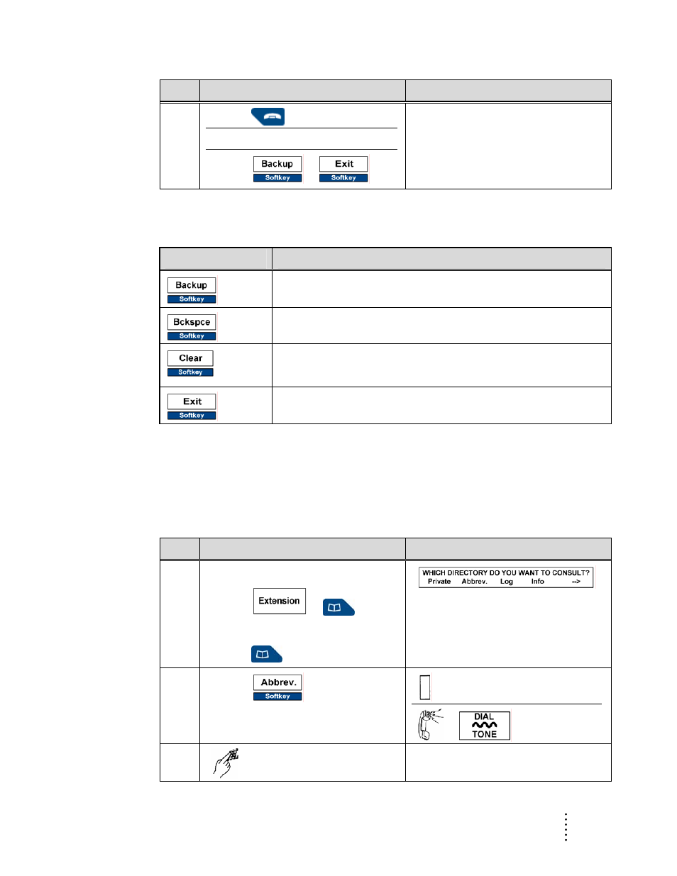 Other softkeys used with abbreviated dial, Modify an abbreviated dial number | Aastra Telecom ITE-760 User Manual | Page 37 / 111