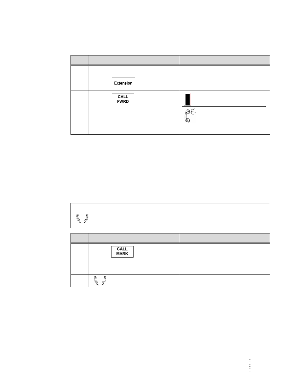 Turn off call forward with the feature key, Call mark, Mark a call | Aastra Telecom ITE-760 User Manual | Page 49 / 111