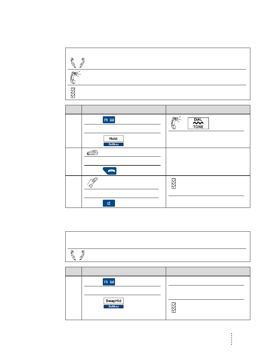 Accept a call waiting, Alternate between calls | Aastra Telecom ITE-760 User Manual | Page 53 / 111