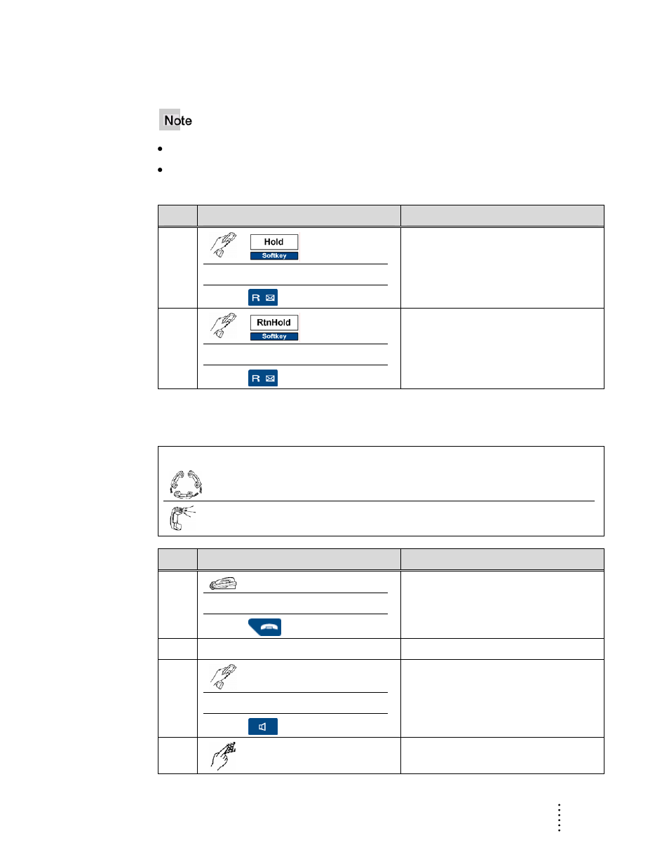 Lock and unlock a meet-me conference, Accept a call waiting during a meet-me conference | Aastra Telecom ITE-760 User Manual | Page 69 / 111