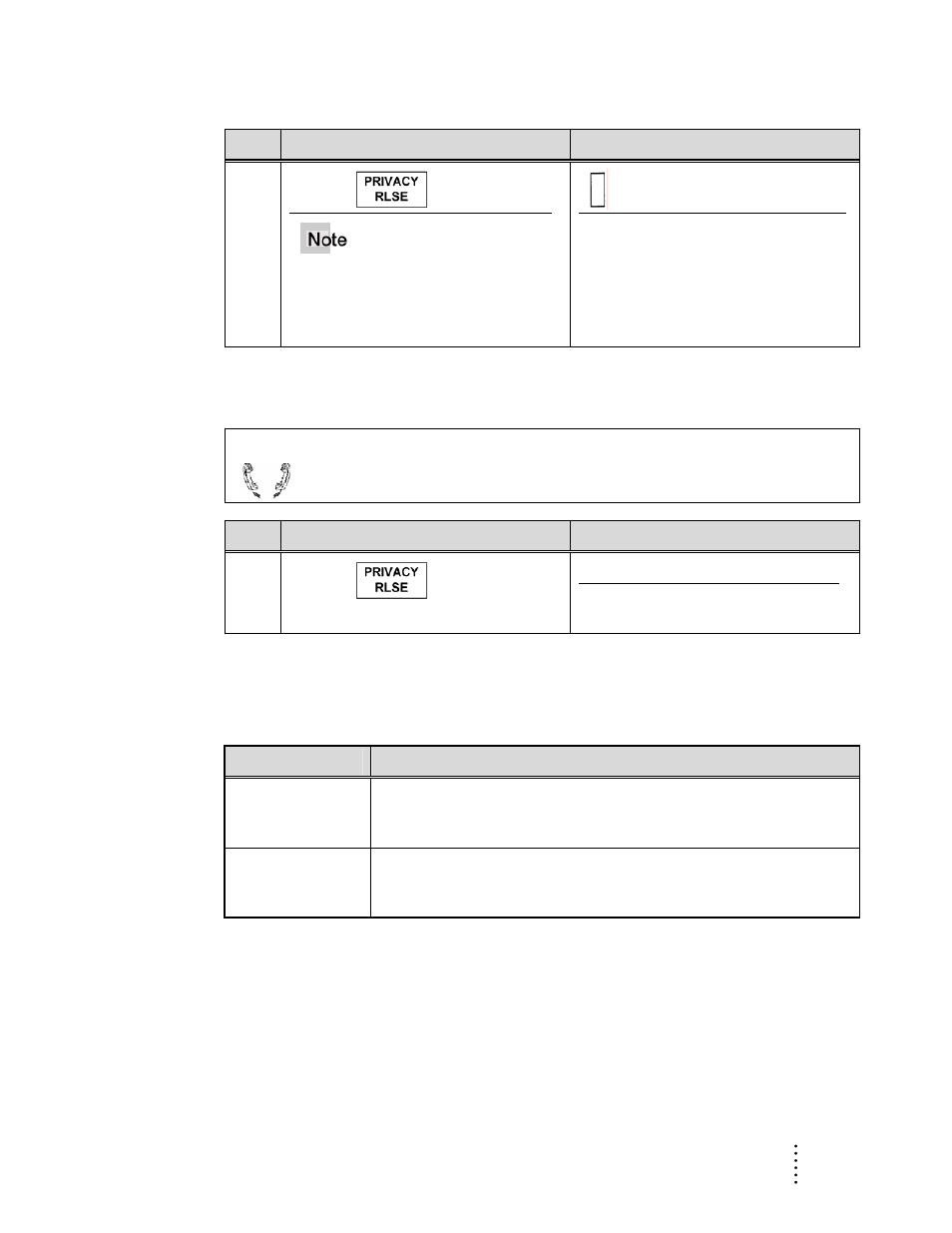 Cancel privacy release, Queue for external lines, Use callback queuing | Aastra Telecom ITE-760 User Manual | Page 71 / 111