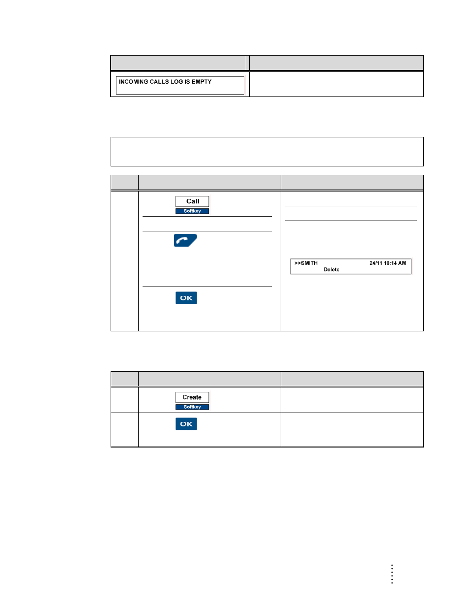 Place a call from the incoming calls log | Aastra Telecom ITE-760 User Manual | Page 91 / 111