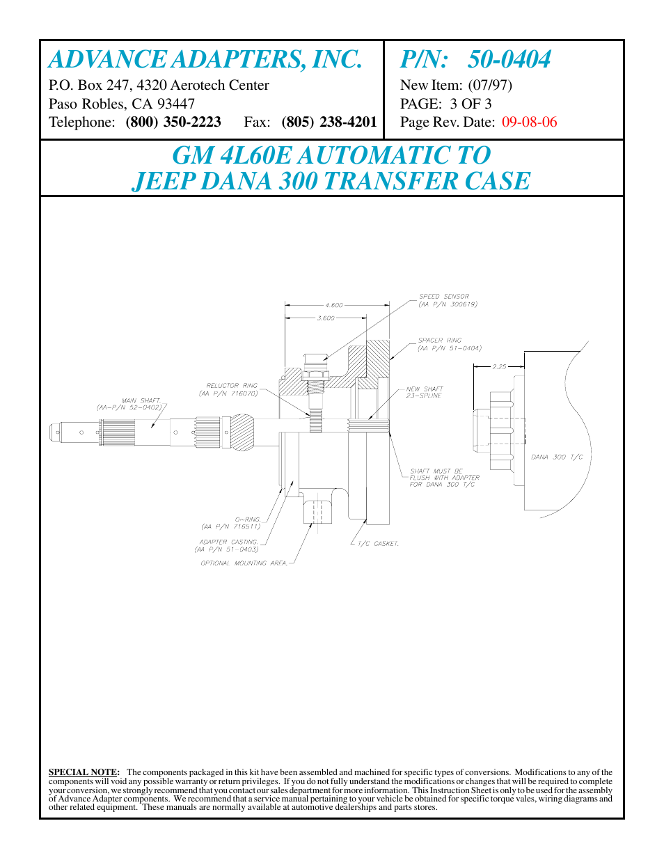 Advance Adapters 50-0404 User Manual | Page 3 / 3