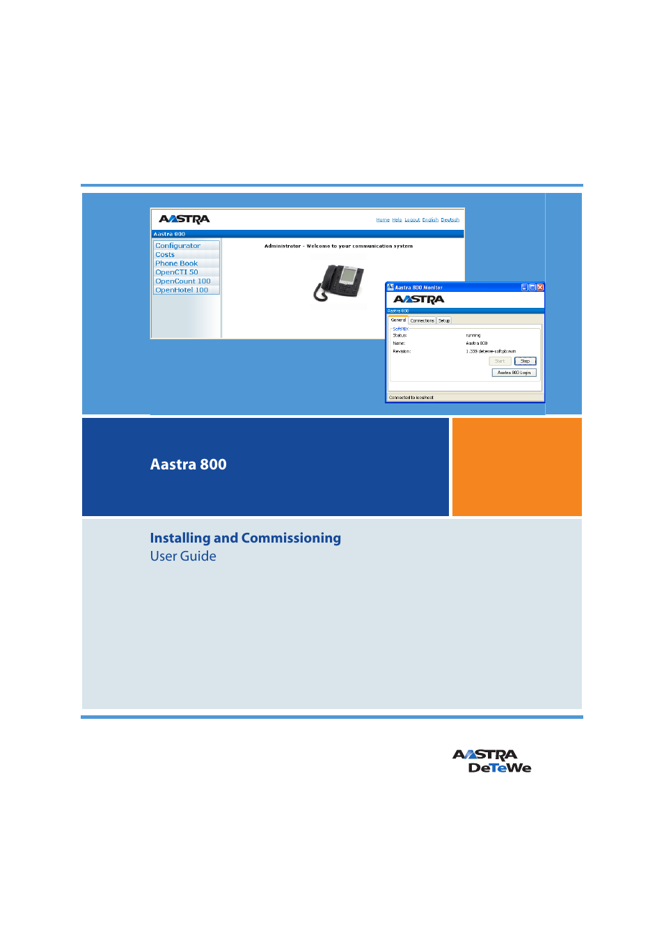 Aastra Telecom 800 User Manual | 136 pages
