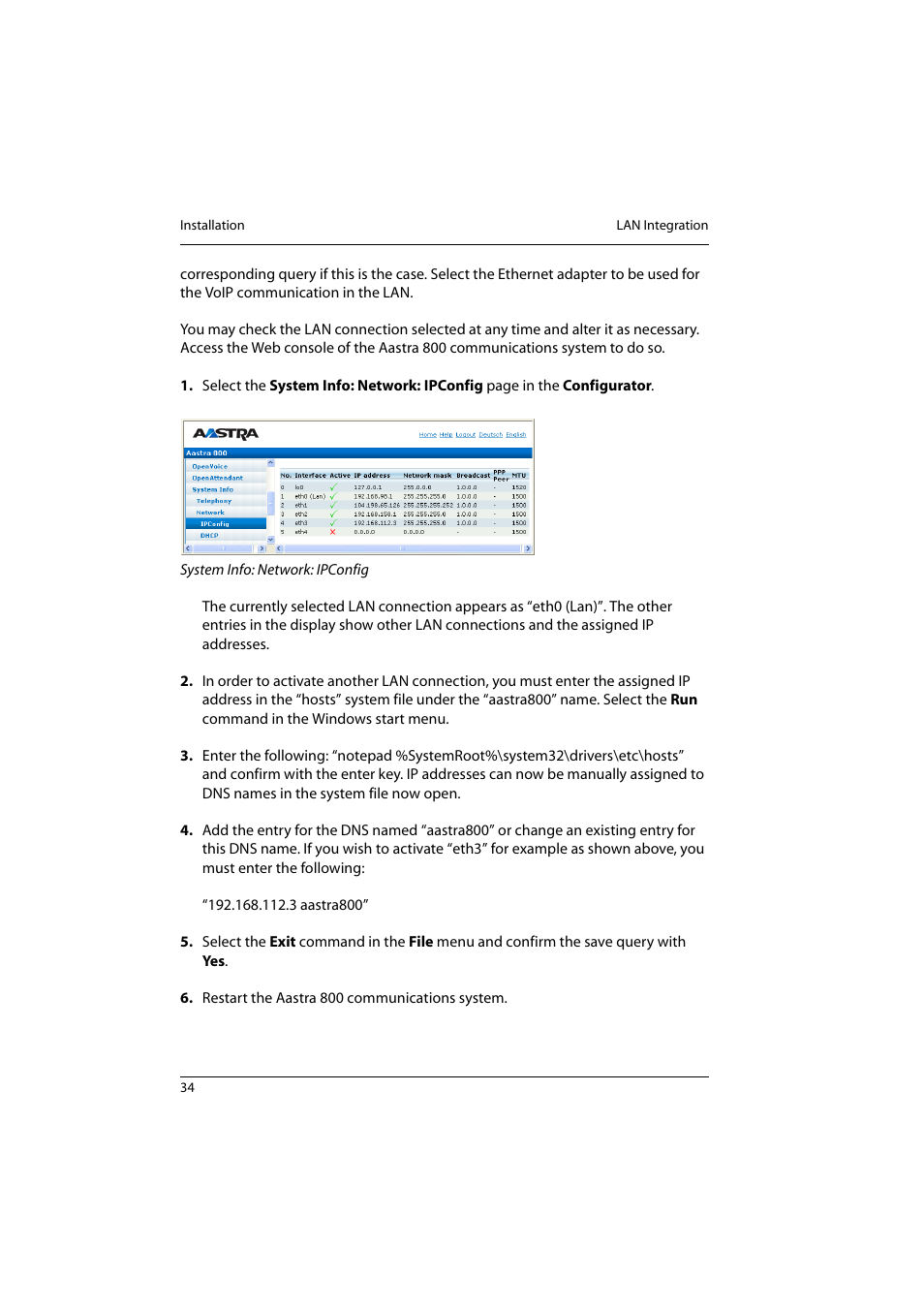 Aastra Telecom 800 User Manual | Page 36 / 136