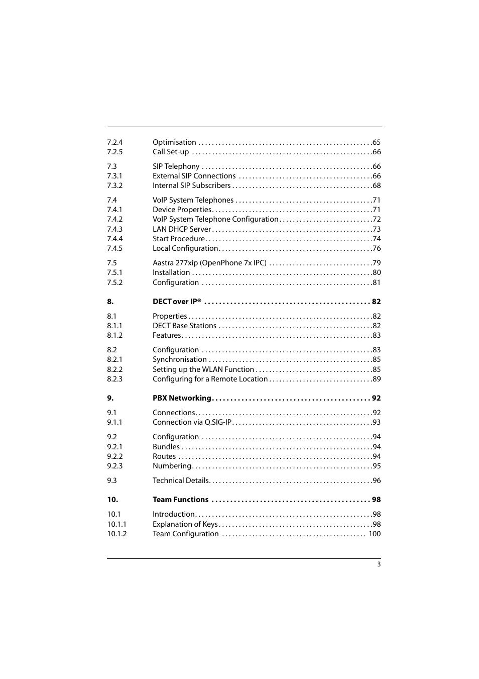 Aastra Telecom 800 User Manual | Page 5 / 136