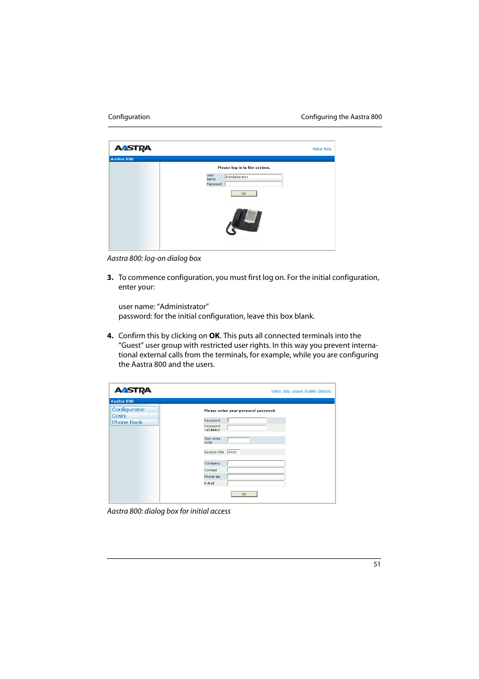 Aastra Telecom 800 User Manual | Page 53 / 136